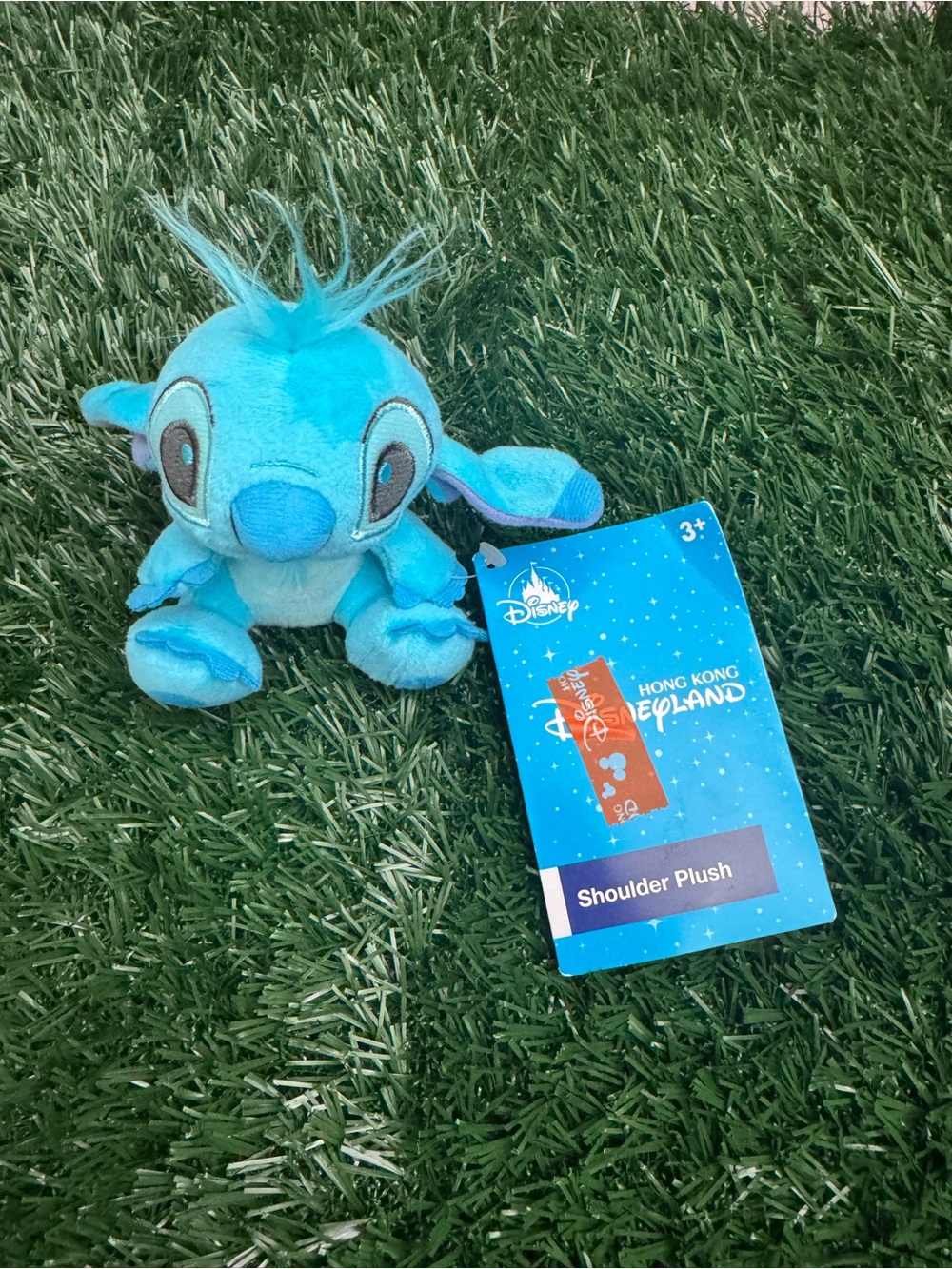 Disney Light Blue Stitch Plush Shoulder Toy